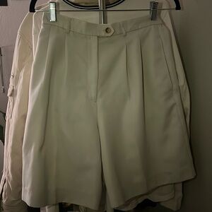 Cream colored Talbots shorts